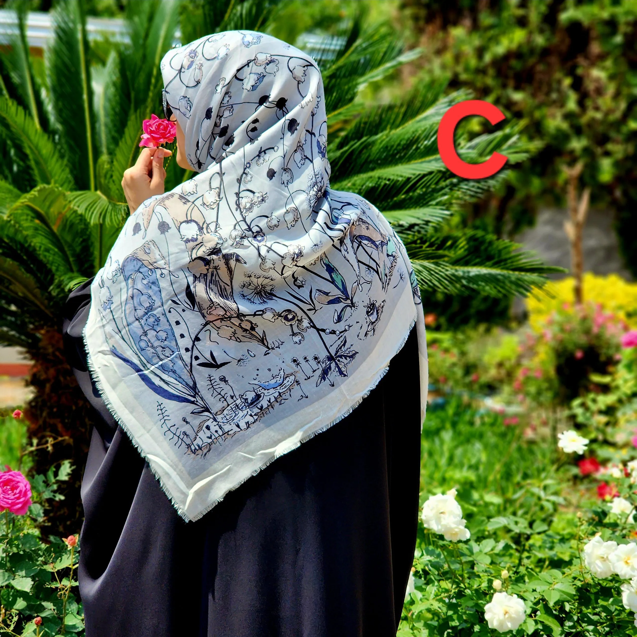 روسری نخ پنبه اورجینال نجم بانو - Image 8